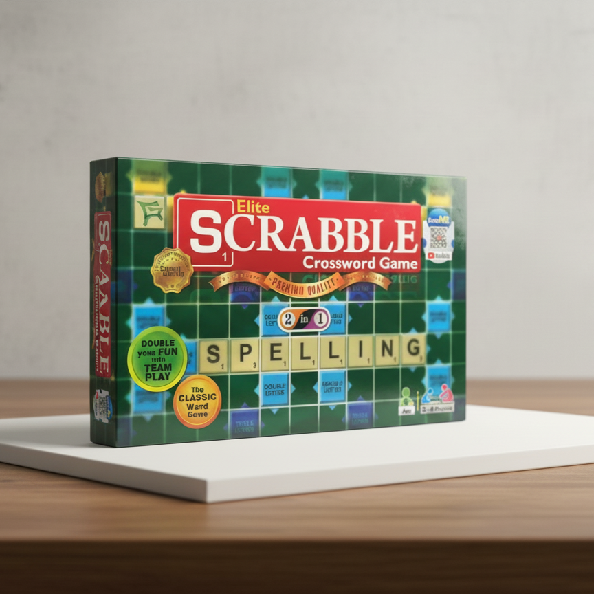 2-in-1 Scrabble & Ludo Game Set