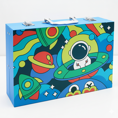 135-Piece Space-Themed Drawing & Art Set – Complete Creative Kit