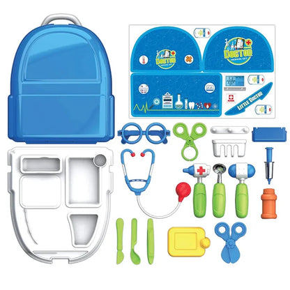 2 in 1 Kids Doctor Backpack Set