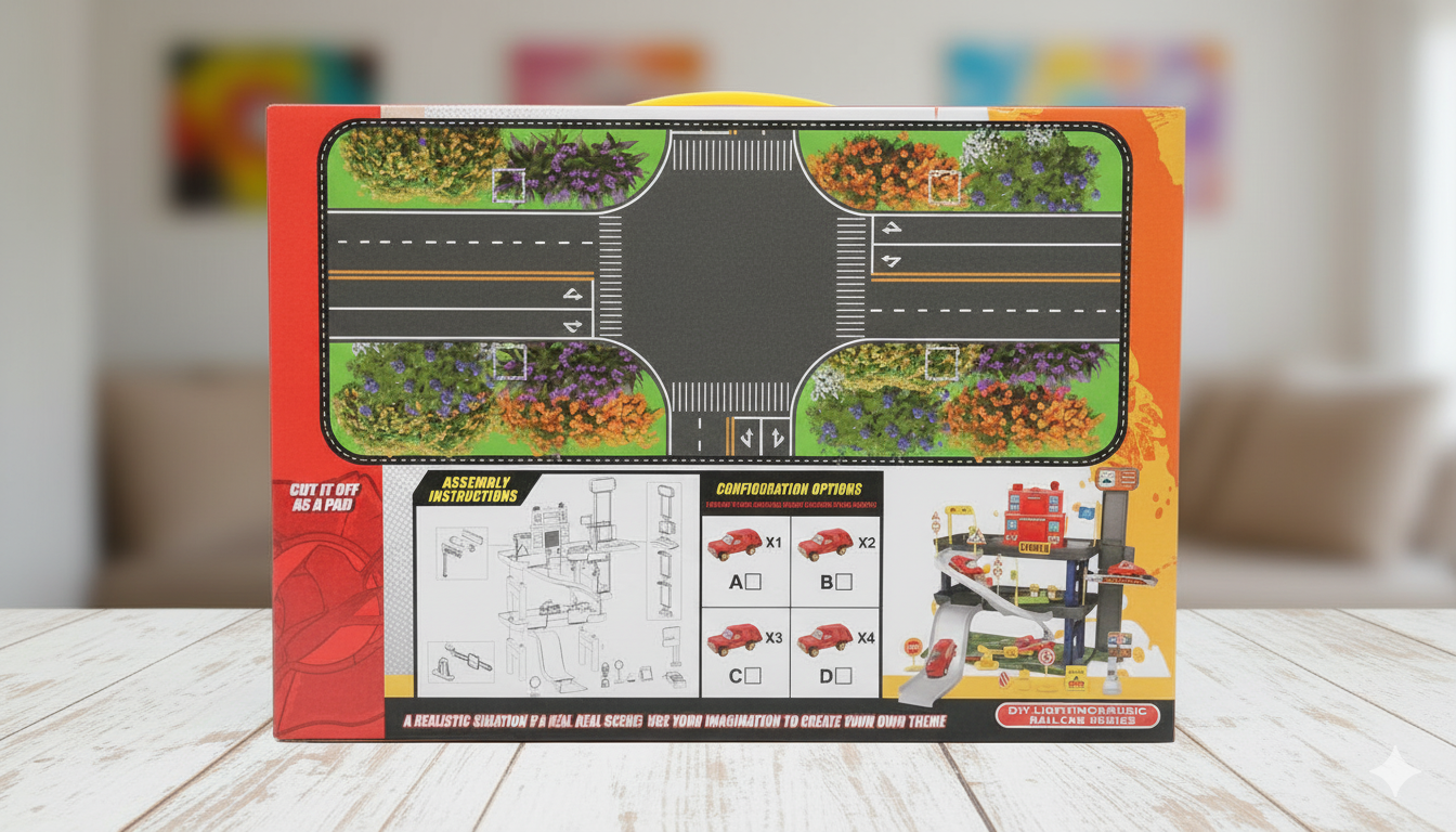 DIY Fire Safety Parking Lot Playset – Build, Rescue & Protect the City!