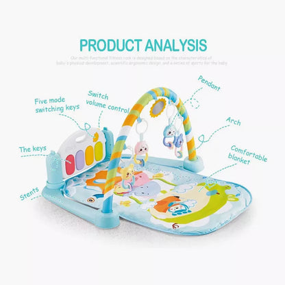 Children’s Pedal Piano Mat – Early Learning Musical Play Gym