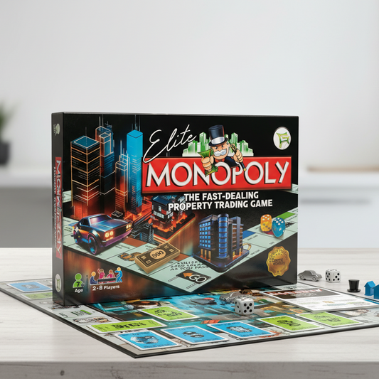 2-in-1 Elite Monopoly Ludo Board Game Set