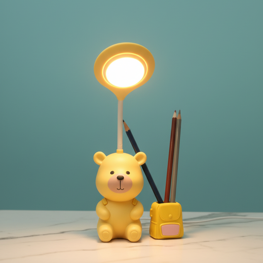 Cute Pooh Bear LED Study Lamp for Kids