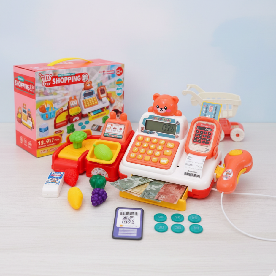 Cash Register Shopping Playset – Fun Supermarket Role
