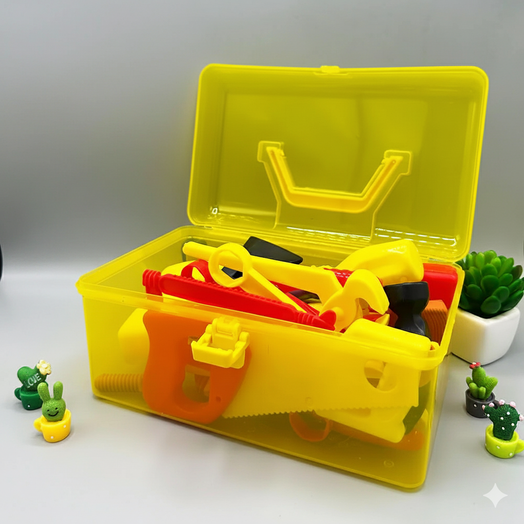 Junior Mechanic Toolkit with Colorful tools Playset