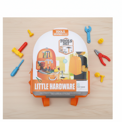 Junior Mechanic Bag with Colourful Tools Playset