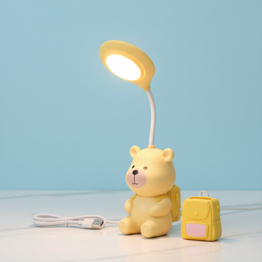 Cute Pooh Bear LED Study Lamp for Kids