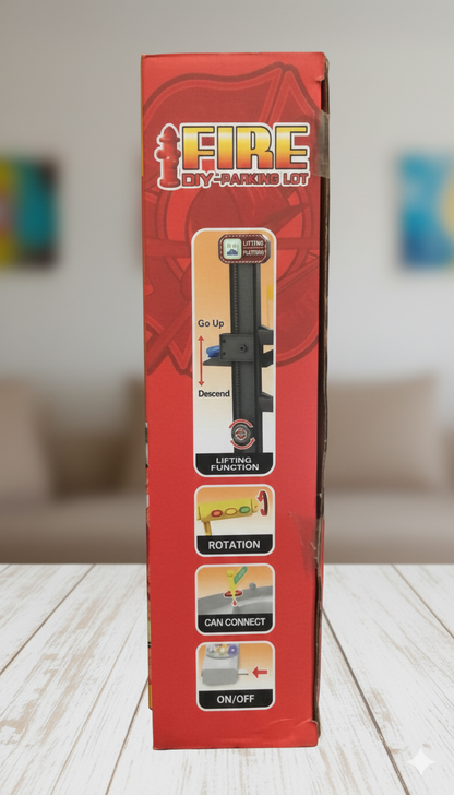 DIY Fire Safety Parking Lot Playset – Build, Rescue & Protect the City!